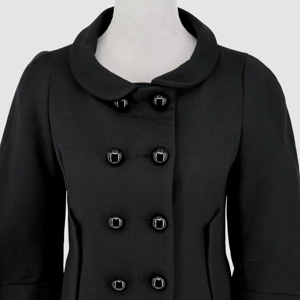 Zara Basic Jacket Womens Medium Black Double Brea… - image 7